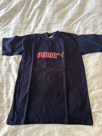 Puma T-Shirt, Vintage Style, dunkelblau, Grösse L Top!