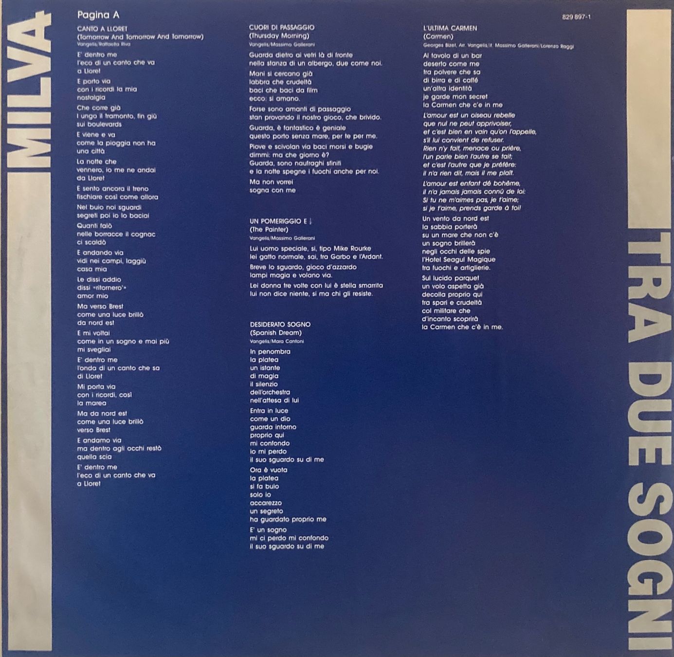 Schallplatten: MILVA - TRA DUE SOGNI – Gebraucht aus Poliez-Pittet von Newtown-Records 2