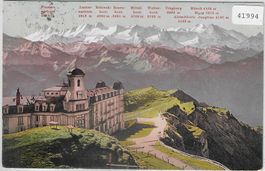 Rigi-Kulm und die Berner Hochalpen - Litho