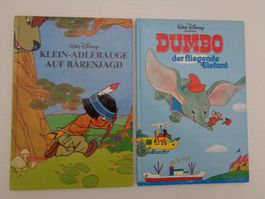 2 Walt Disney Bücher - Dumbo - klein-Adlerauge auf Bärenjagd