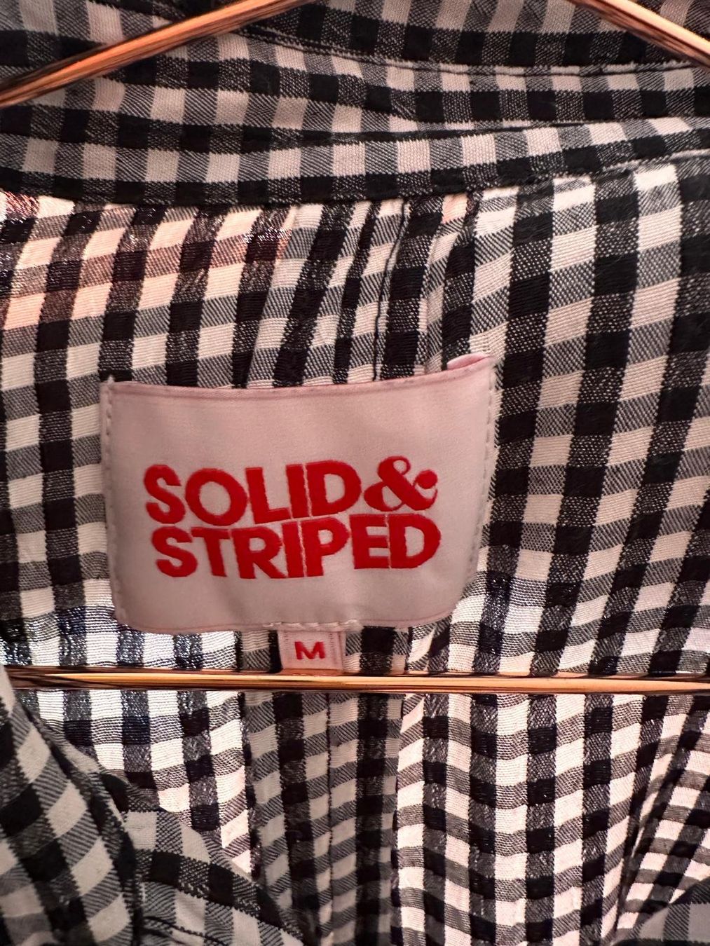 Camicette: Solid & Striped Gingham-Hemd – Grösse M – Guter Zustand – Usato da Horgen venduto da RenRio 3