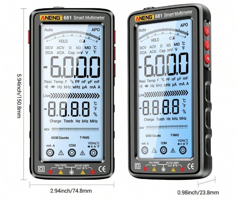 Misurare: Pro Smart LCD Digitale Multimeter – Nuovo e nell'imballaggio originale da Châtelaine venduto da topshop.switzerland 2