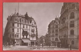 Vevey - Rue de Lausanne - Fotokarte 1917