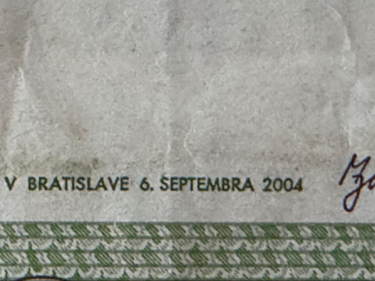 Banconote: Billet Slovaquie 20 Korun – Usato da Petit-Lancy venduto da Solcarm 4