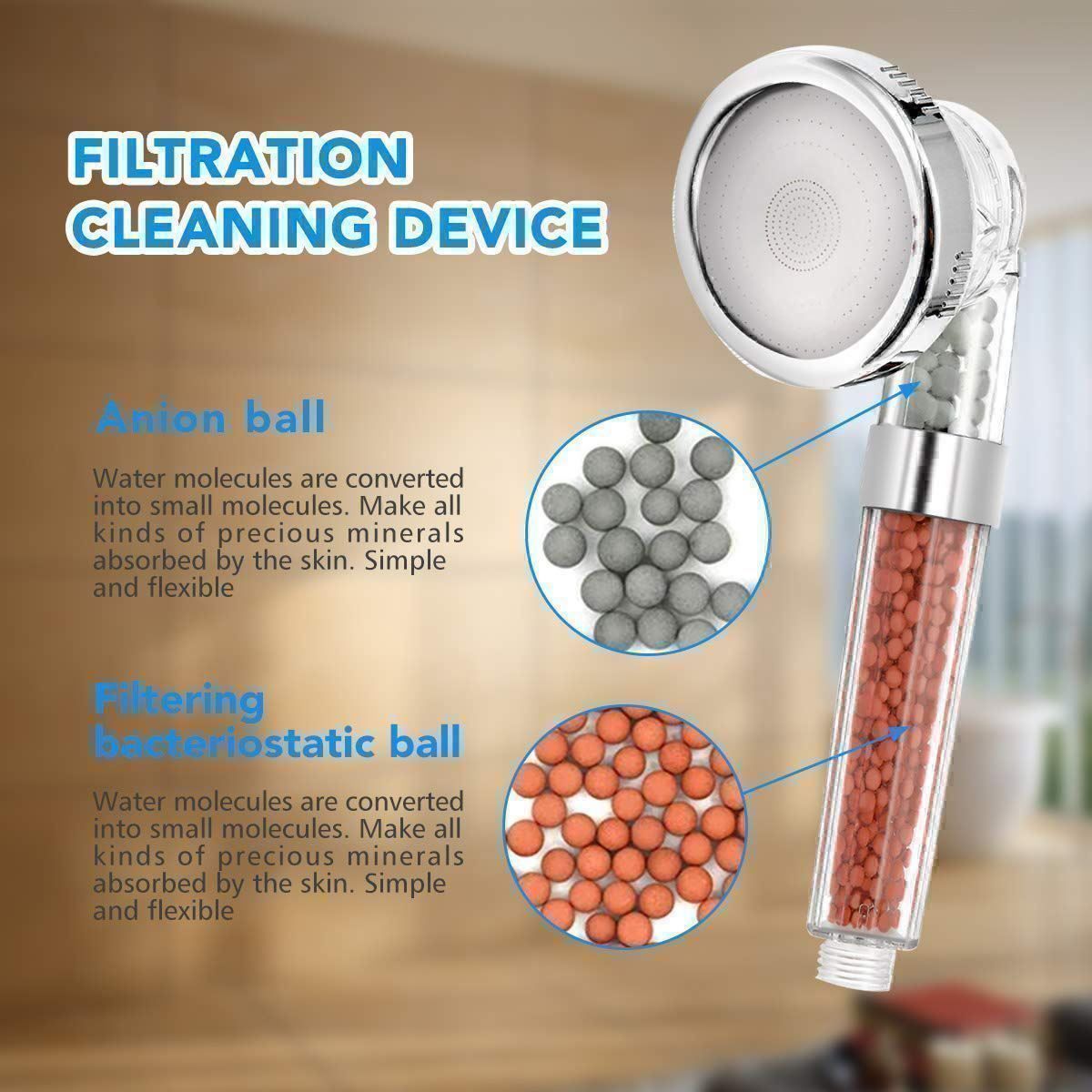 Soffioni doccia: Dusche Duschbrause Handbrause Wasserfall – Nuovo (secondo la descrizione) da Thun venduto da onlino 2