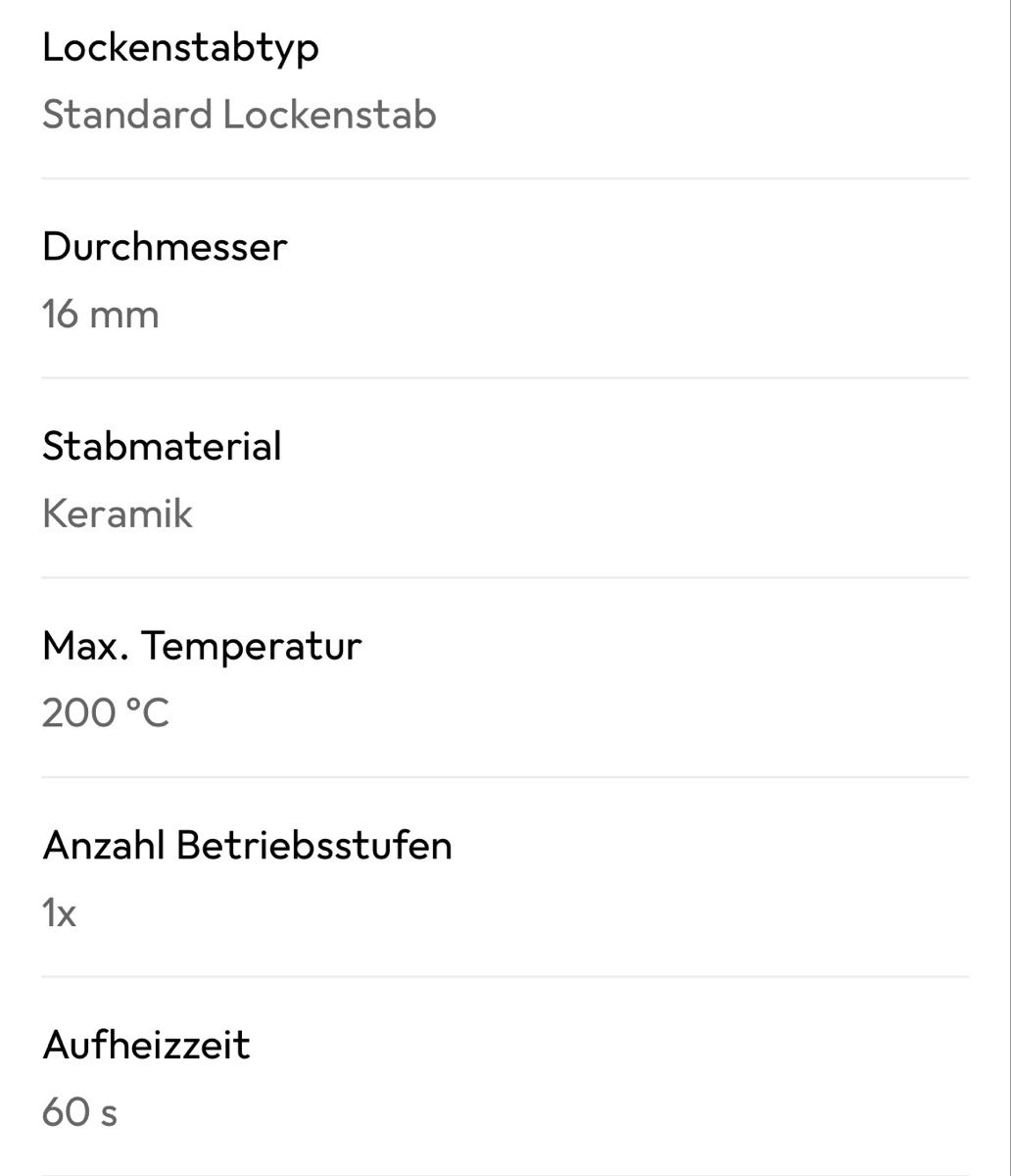 Philips Piastre & Arricciacapelli: Philips Lockenstab 16 mm Keramik schwarz – Usato da Malters venduto da sha_8znf 3