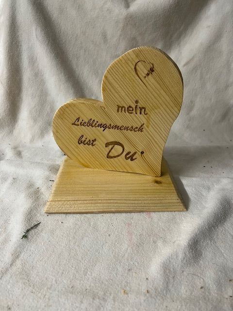 Dekoration Holz Herz mit Spruch self Made Unikat Kaufen auf Ricardo