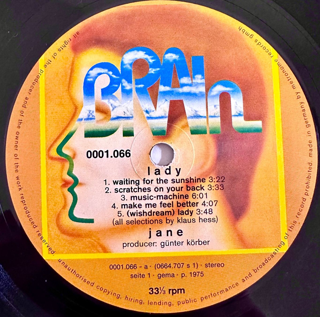 Dischi in vinile: Jane - Lady // LP: VG+; Sleeve: VG – Usato da Zürich venduto da saltbee 3