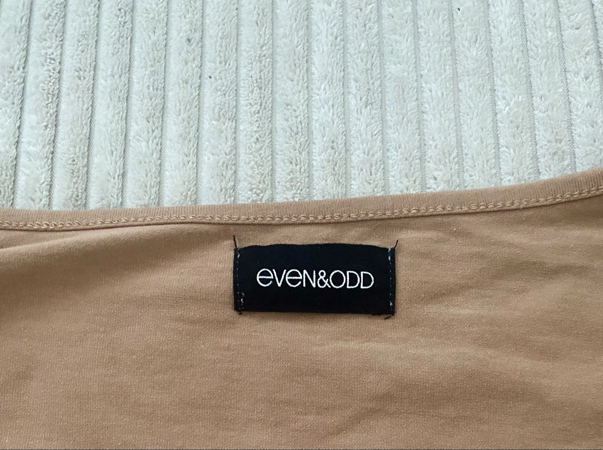 T-shirt: Even & Odd Oberteil Pullover Sweatshirt Crop Beige Braun S – Usato da Langnau am Albis venduto da cynthia.jolene 2