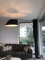 Magnifique lampadaire à arc noir Anna Deco Lausanne