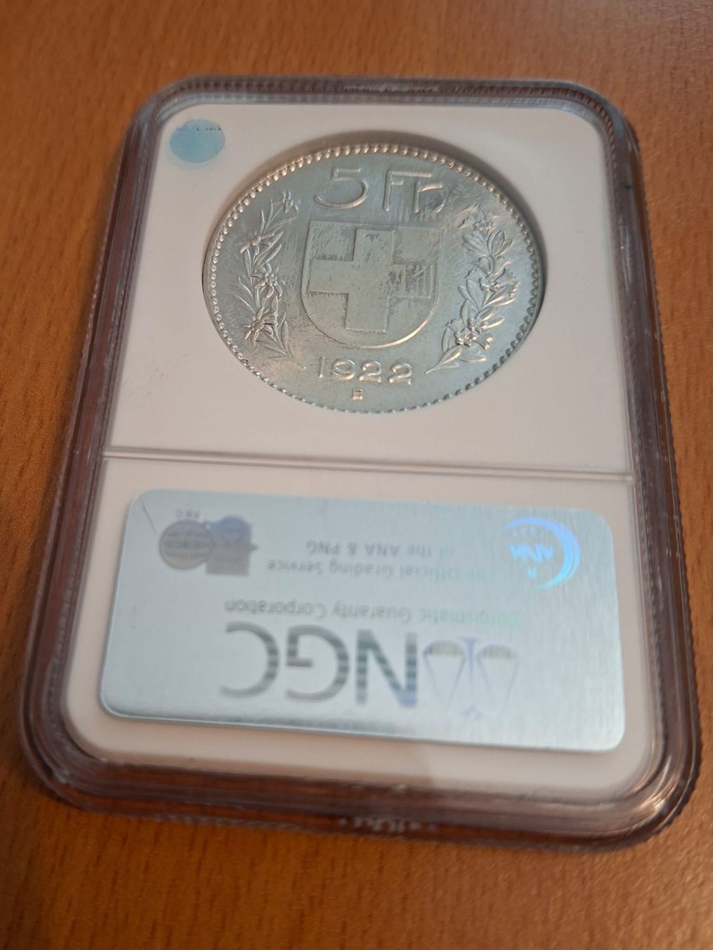 Tutti le monete: TOP +++ 5 FRANKEN 1922 (Silber) +++TOP+++ – Usato da Pfungen venduto da Aguti77