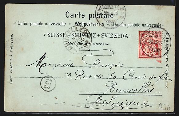 Cartoline postali: Mondschein-Lithographie Rigi, Hotel bei  – Usato da Berlin venduto da bartko-reher 1