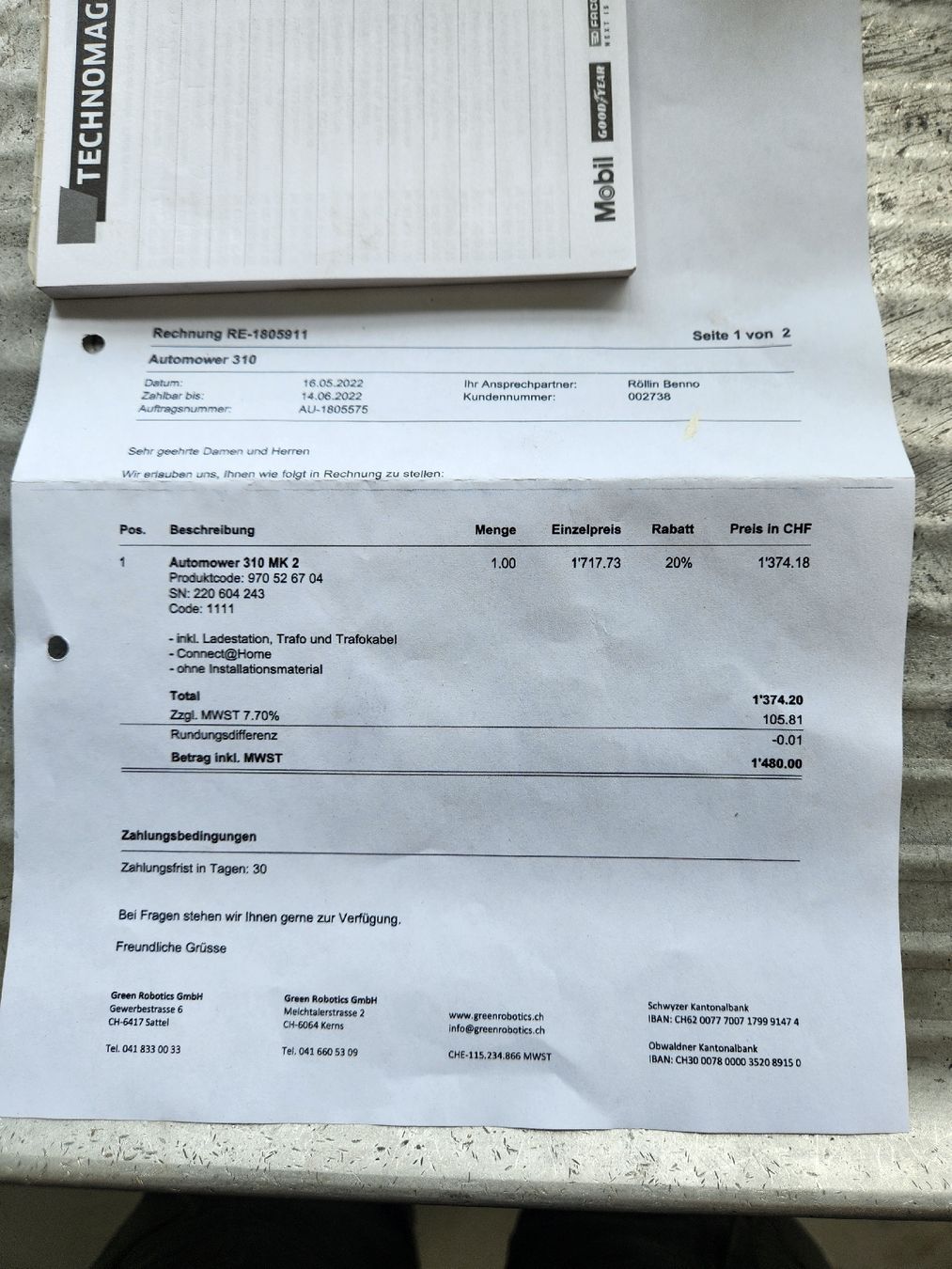 Husqvarna Tagliaerba: Husqvarna Automower 310 MK 2 – Usato da Kerns venduto da walti88 4