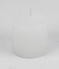 Kerzen: Kerze 6.8×7.2cm Raureif Weiss – Neu und originalverpackt aus Oensingen von Liquidations-Shop