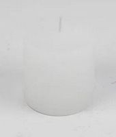 Kerze 6.8×7.2cm Raureif Weiss