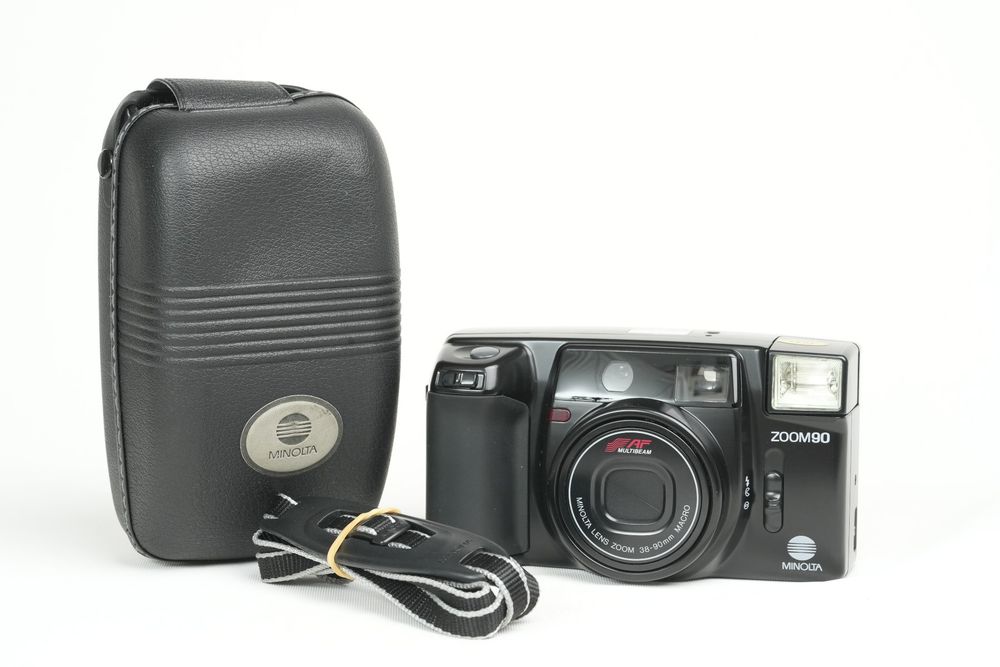 Appareil Photo Vintage Minolta AF-ZOOM 90 - 35mm, 1990, Japon, Testé Avec Pile Et Film Inclus
