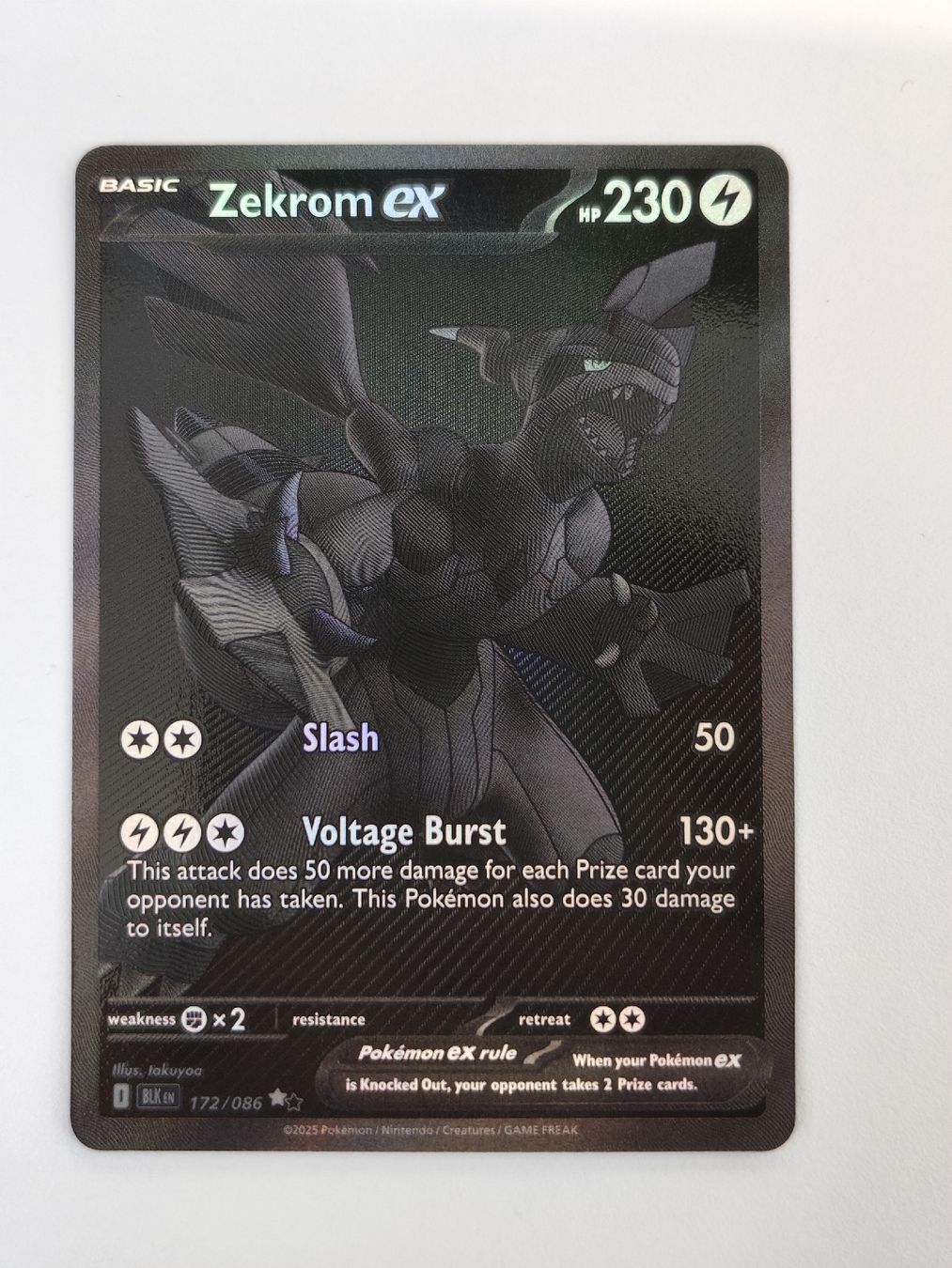 Pokémon Carte collezionabili: Zekrom EX 172/086 Full Mint – Nuovo (secondo la descrizione) da Therwil venduto da Cordachu_Trade