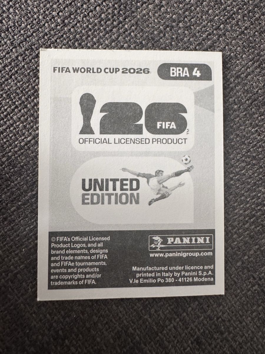 Panini Carte collezionabili: Panini - WM 2026 - BRA 4 - Sticker – Nuovo (secondo la descrizione) da Wetzikon ZH venduto da thayreen 1