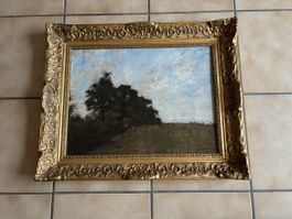 Tableau Paysage H.Duvoisin 1893, Peinture à l'huile 52x40