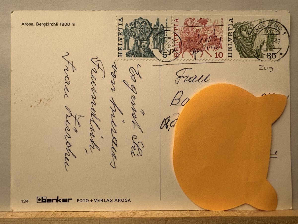 Cartoline postali: AK von Arosa Bergkirchli – Usato da Rümlang venduto da Kartenpost1 1