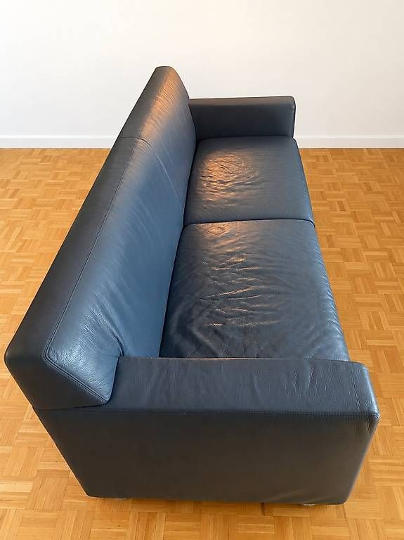 Matteo Grassi Divani: Matteograssi 1880 Edles Leder-Sofa in Blau – Usato da Fällanden venduto da Becky7777