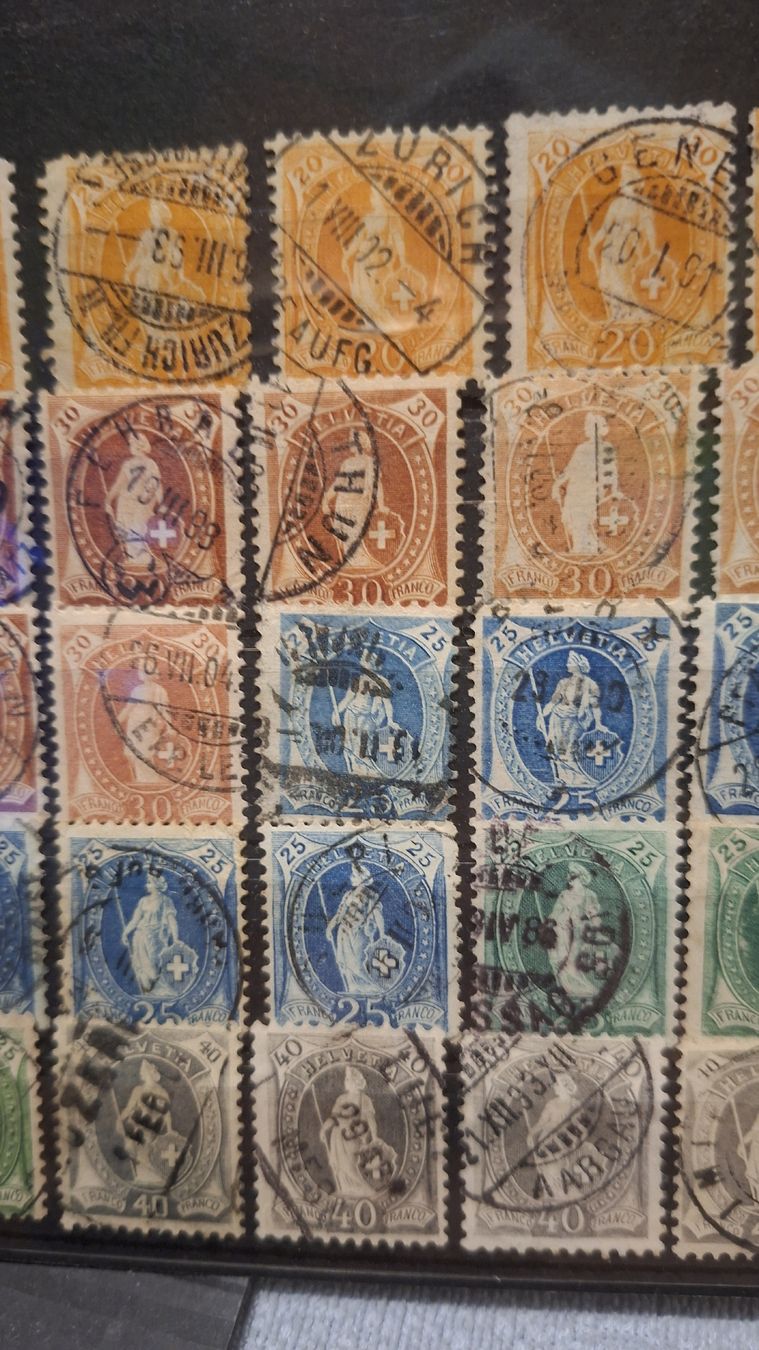 Tutti i francobolli: Lot stehende Helvetia Div. 83Stk. – Usato da Balgach venduto da SIMEON27 5