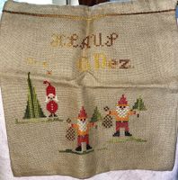Nikolaussack mit Kreuzstiche