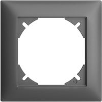 Abdeckrahmen EDIZIOdue 1×1 dunkelgrau, Feller