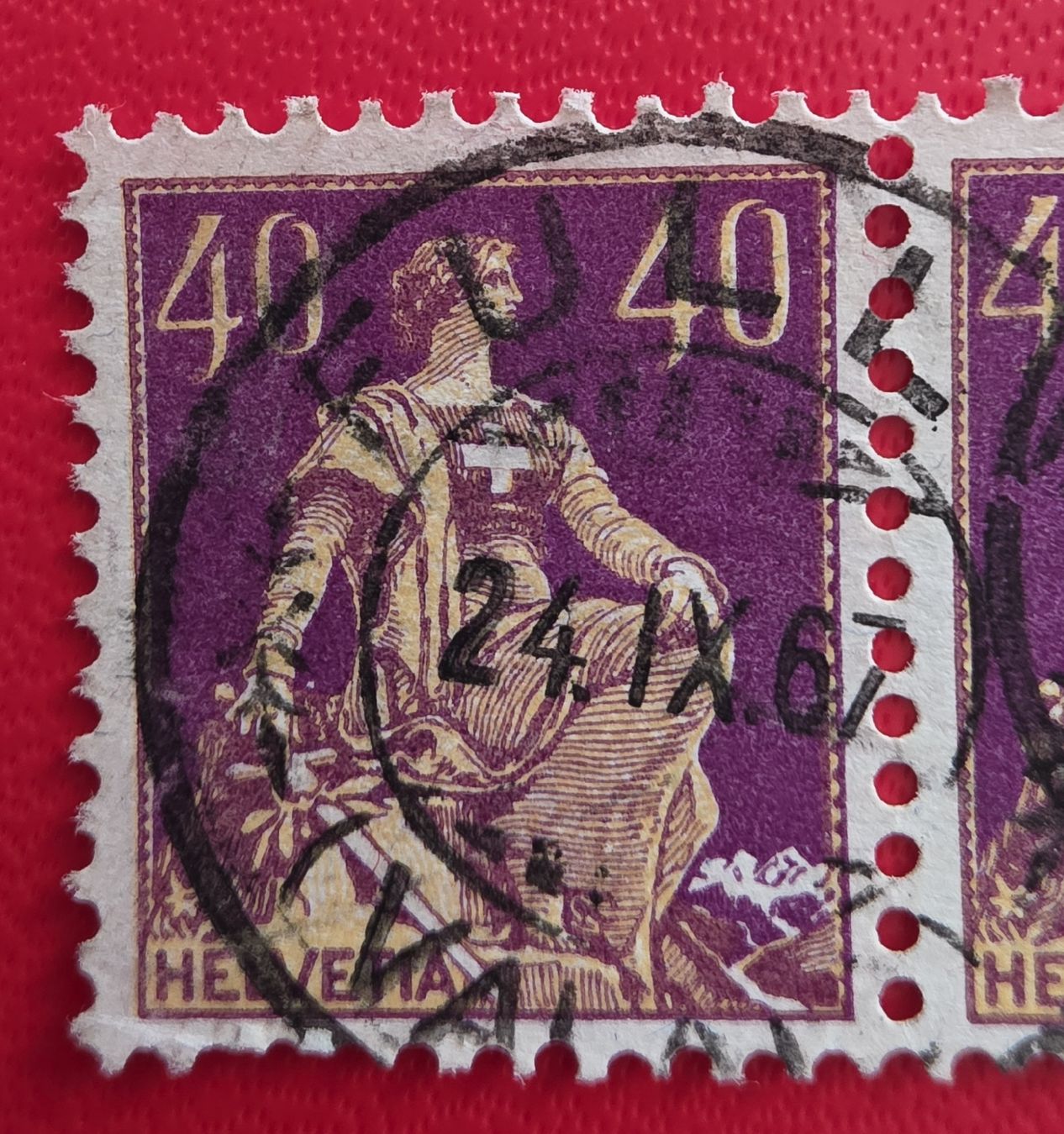 Tutti i francobolli: Helvetia mit Schwert 107 – Usato da Bern venduto da Kocholo 2