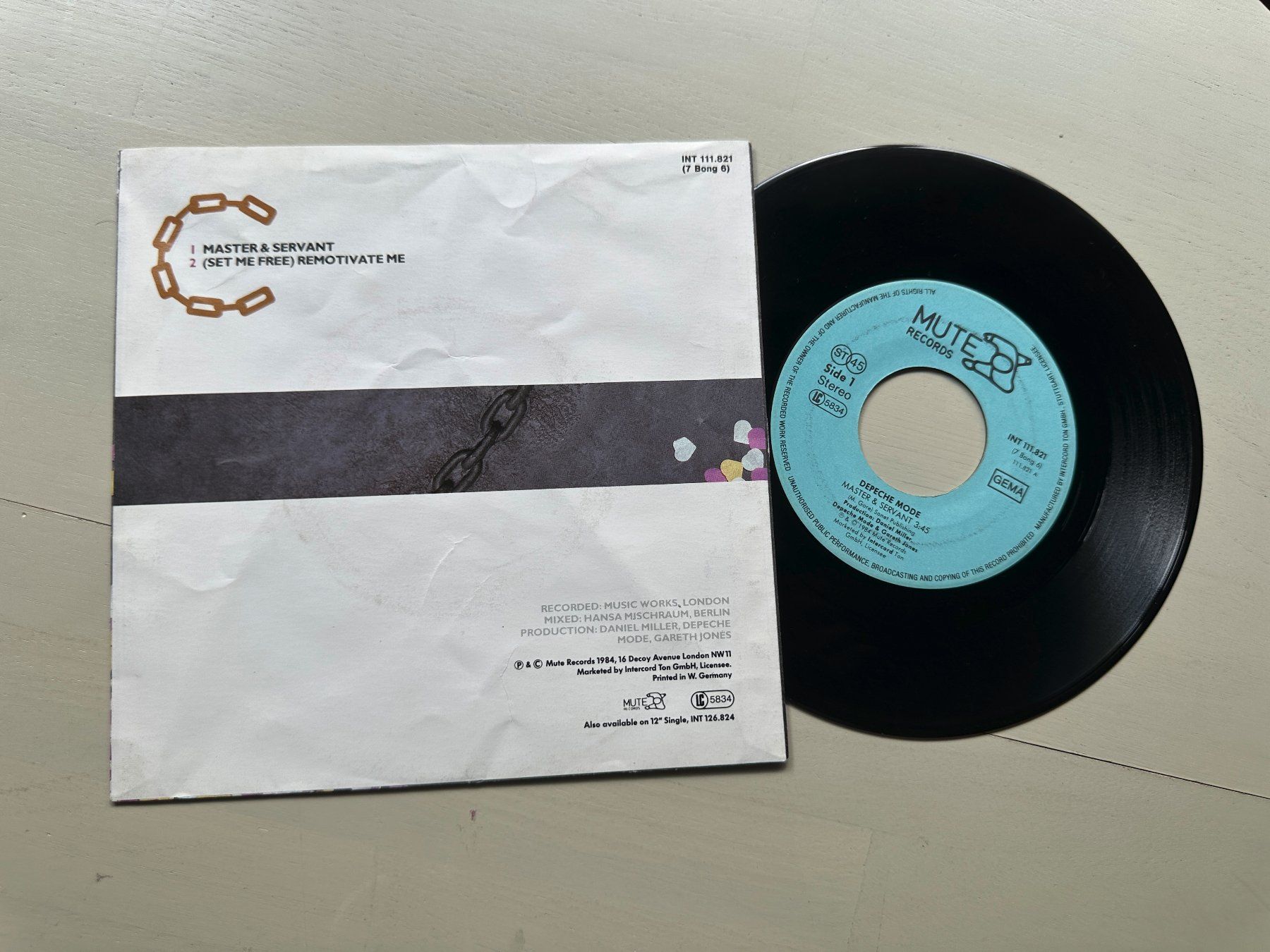 Dischi in vinile: DEPECHE MODE tolle rare Single Master and servant 80's Kult – Usato da Basel venduto da Partridge 1