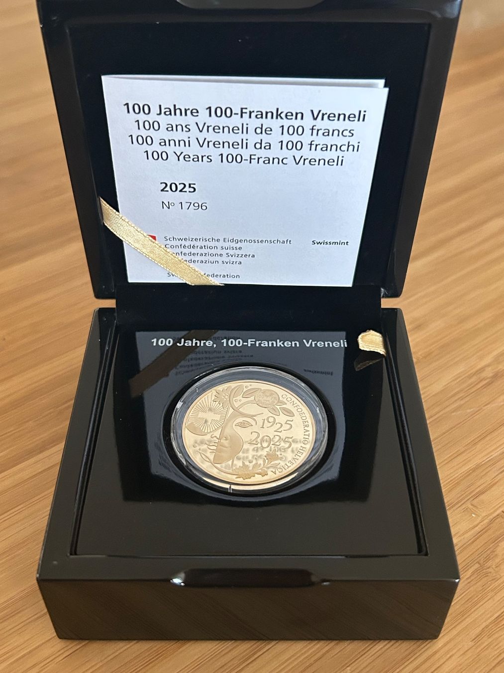 100 Jahre 100-Franken Vreneli (Neu und originalverpackt) in Zürich für CHF  10730 – mit Lieferung auf Ricardo kaufen