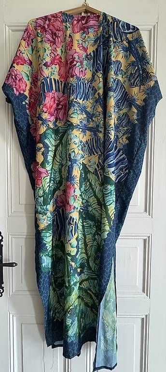 Internationale Kunst: Kimono / Strandkleid grünblau – Gebraucht aus Thun von DascheLii 1