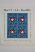 FDC Block NABA 1971 Basel gestempelt Helvetia #10