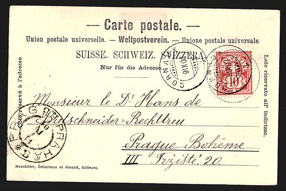 Cartoline postali: Neuchâtel, Hotel des Postes et le Port – Usato da Berlin venduto da bartko-reher 1
