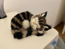 Deko-Katze, schlafend, liebevoll gestaltet, Top Zustand!