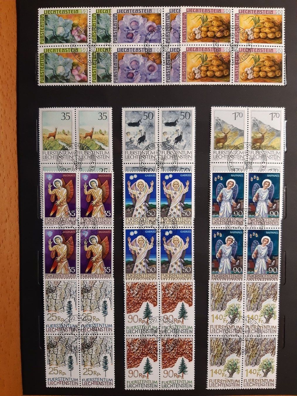 Tutti i francobolli: Liechtenstein 4er Blocks 1986 – Usato da Confignon venduto da Alfda2000 1