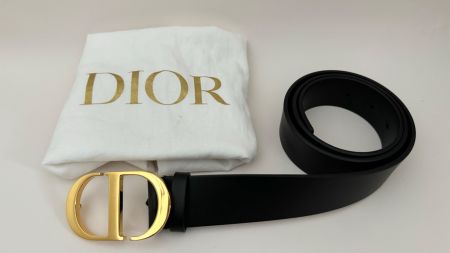 Dior Belt 30 Montaigne, black, 85cm x 3,5cm
