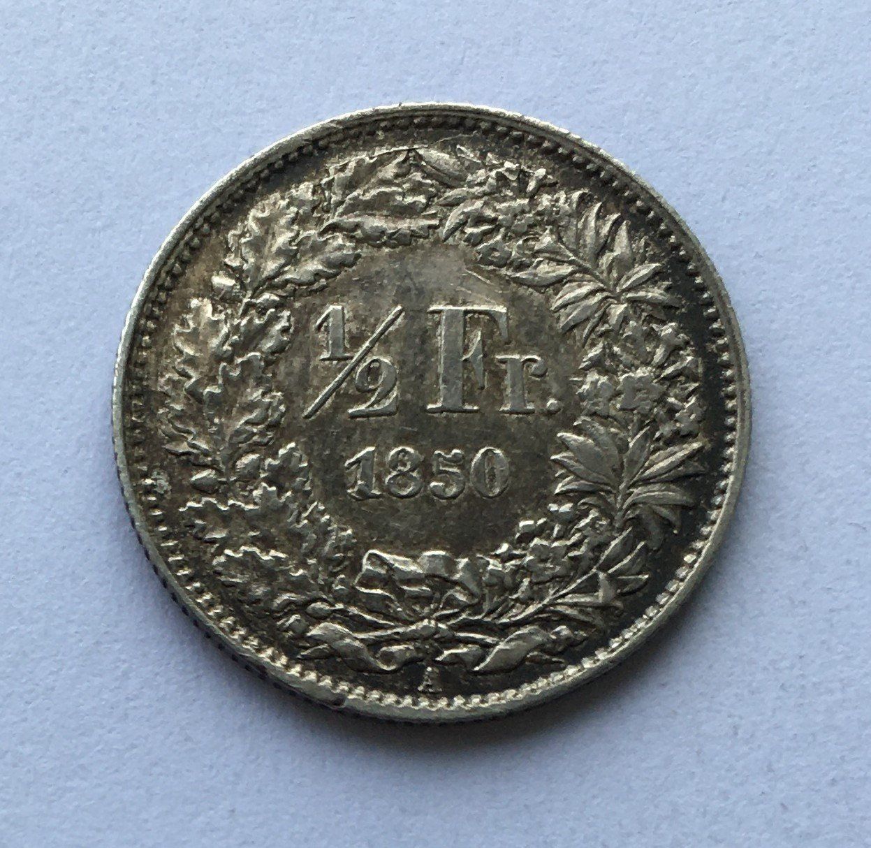 Toutes les monnaies: 1850 50 Rappen vz+ – D'occasion à Kirchberg SG par Zenhad69