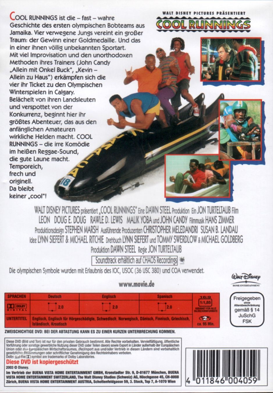 Alle DVDs: DVD: Cool Runnings (mit: John Candy, Leon Robinson) – Gebraucht aus Tägerig von fil_f8k6 1