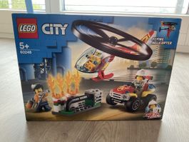 Lego fire helicopter response