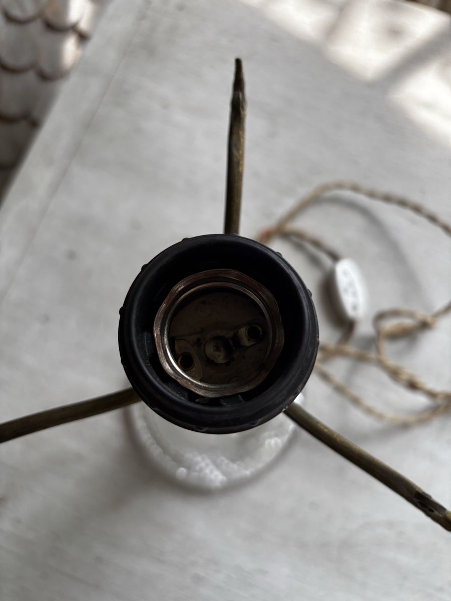 Lampen: Antike Glas-Tischlampe – Defekt aus Zäziwil von kbr_jd95 2