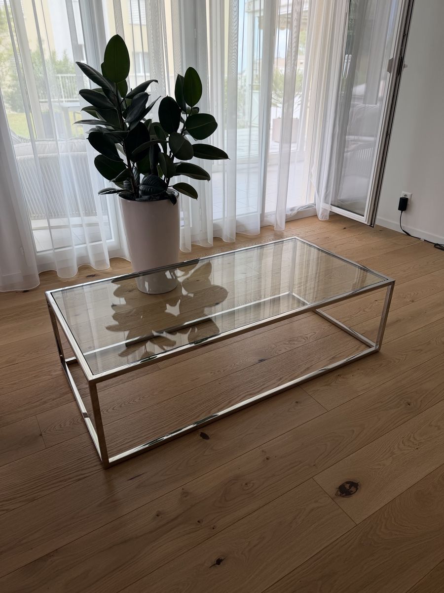 Tische: Salontisch Chrom mit Glasfläche – Neu (gemäss Beschreibung) aus Wittenbach von reseller_mkbwc