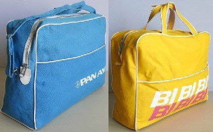 Raritäten: 1 PanAm- und 1 Braniff-Tasche