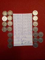 Schweizer 5 Rappen Münzen - Set 20 Stk.