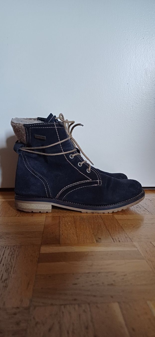 Tamaris Scarpe da donna: Bottines fourrées Tamaris- Bleu marine - 37 – Usato da Genève venduto da mar_gm2c 1