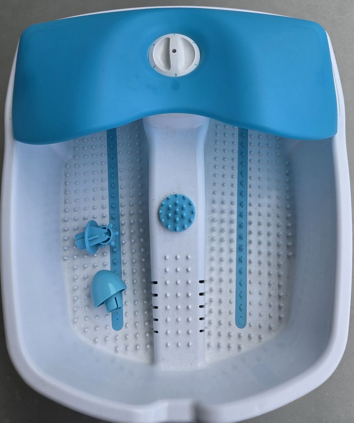 Dispositivi per massaggi: Fussbad Massagegerät mit Sprudel- und Heizfunktion – Usato da Riken AG venduto da Dirch569 3