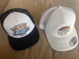 2er Set Caps Quiksilver & O'Neill Schwarz Weiss Snapback