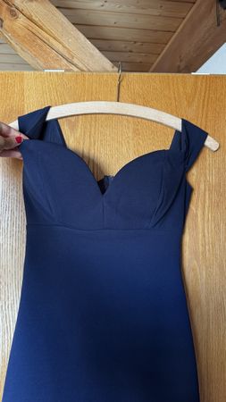 Elegantes dunkelblaues Kleid, Grösse S