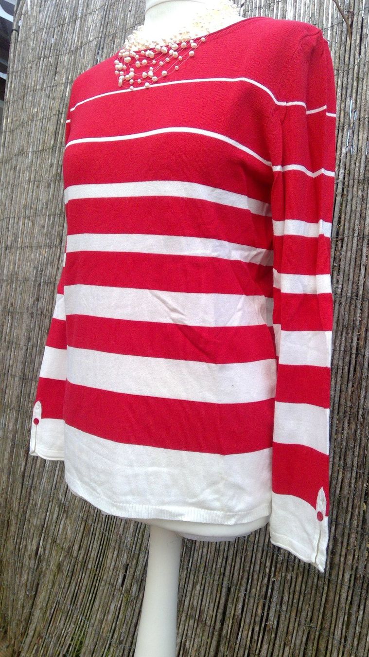 Maglioni & Felpe: Pullover rayé rouge & blanc OVS, taille M, NEUF – Nuovo e nell'imballaggio originale da Agiez venduto da chouchanelle 3