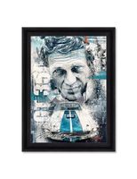 Bild Steve McQueen Auto gerahmt MUSTANG NEU